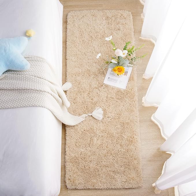 Chicrug Soft Runner Rugs for Bedroom Living Room Plush Fluffy Rug 2x7 Feet - Image 5