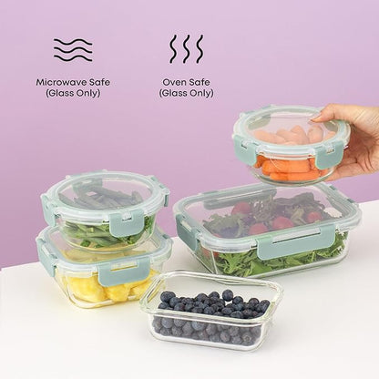 JoyJolt 24pc Borosilicate Glass Storage Containers - Image 7