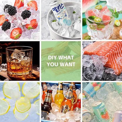 Silicone Ice Cube Tray with Locks Lids, Easy Release Flexible 15 Square Ice - Image 7