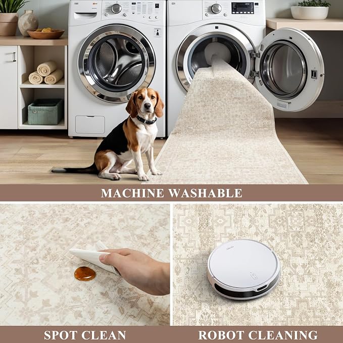 3x6 Washable Entryway Runner Rug – Non-Slip Wide Carpet Runner - Image 7