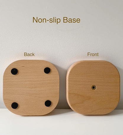 Cute Paper Towel Holder, Wooden Kitchen Roll Stand Organizer Free Standing - Image 4