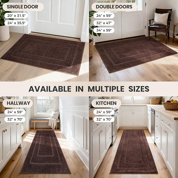 PURRUGS Dirt Trapping Door Mat 34" x 59", Non-Slip/Skid Machine Washable - Image 9
