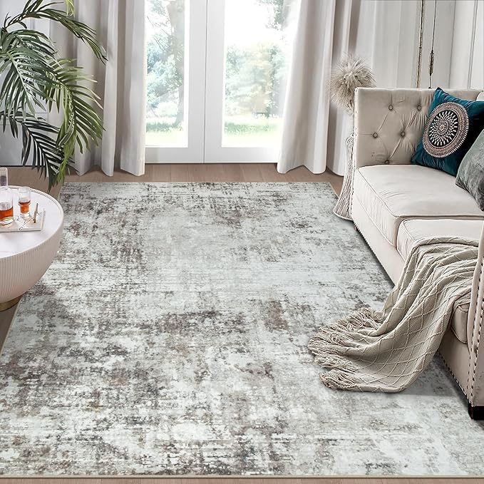 5x7 Area Rugs for Living Room Rug Washable: Modern Rug for Dining Room Bedroom by Aelenmu