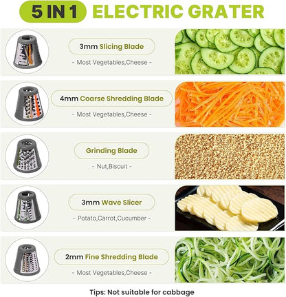 Mokero 5 in 1 Electric Cheese Grater - Image 2