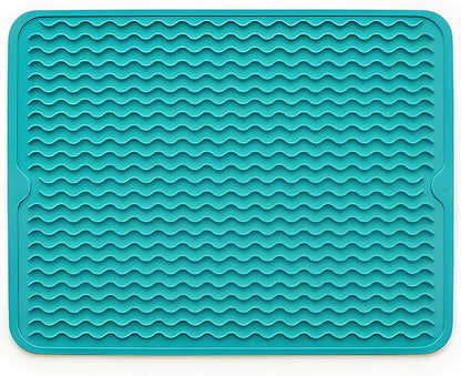 Silicone Drying Mat 16 × 12 – Teal Green Non-Slip Sink Mat by Unknown