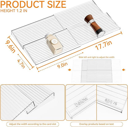 Yieach 4 Pack Adjustable Narrow Spice Rack - Image 3