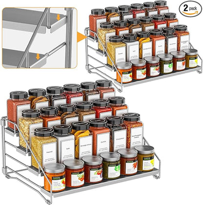 BOIVSHI 4 Tier Spice Rack Organizer by BOIVSHI