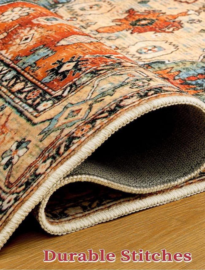 SERISSA Runner Rug for Hallways, 3x10 Washable Non Slip Kitchen Runner Rug - Image 6