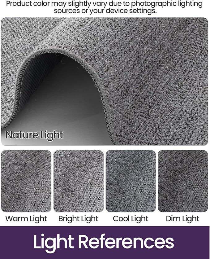 DEXI Hallway Runner Rug 2'4"x10', Non Slip Rubber Backed Runners Carpet - Image 3