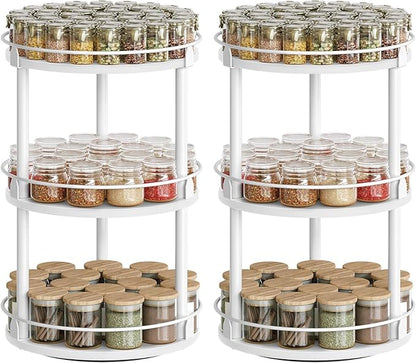 YATINEY Spice Rack, 3-Tier Turntable Organizer - Image 8