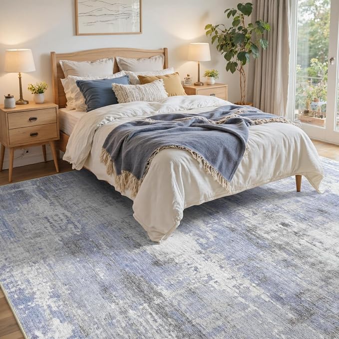 5x7 Ft Area Rugs for Living Room, Soft Non-Slip Washable Rugs Modern Abstract - Image 4