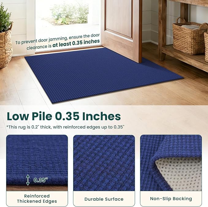 KOZYFLY 2x4 Entry Runner Rug, Small Washable Runners - Image 4