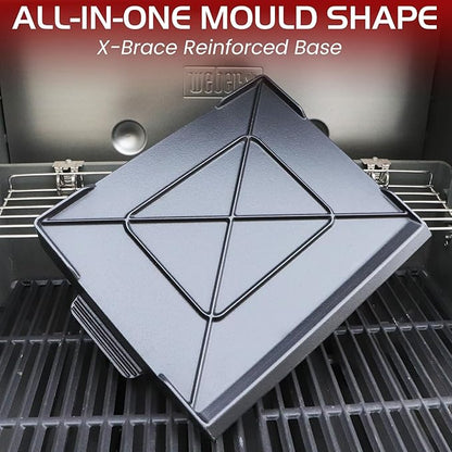 Cast Iron Griddle for Gas Grill Stove Top Plate Universal Flat Griddle Insert Stovetop Skillet Charcoal Electric Range Oven Large Cooking Pan Replacement Outdoor Camp Camping Part 23" x 16"