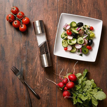 Eparé Salt and Pepper Grinder in One – 2 in 1 Salt and Pepper Grinder Combo - Image 8