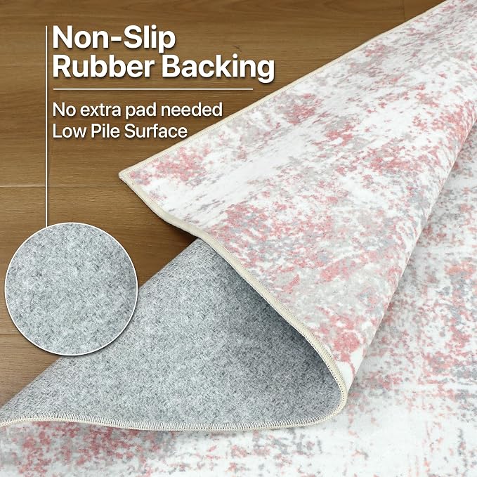 BEIMO Area Rugs 3x5 for Living Room Bedroom, Modern Abstract Machine Washable - Image 7