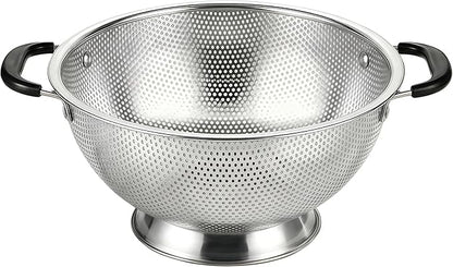 304 Stainless Steel Colander, 3 Quart Micro-Perforated Strainer by JIDSPWLS-USStrore