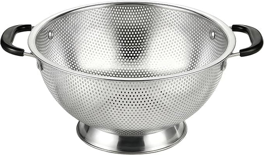 304 Stainless Steel Colander, 3 Quart Micro-Perforated Strainer by JIDSPWLS-USStrore