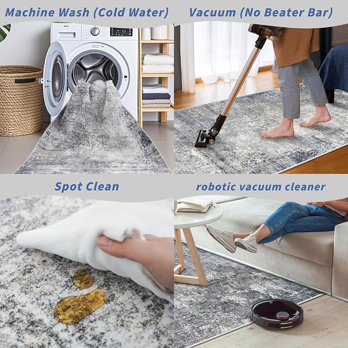 3x6 Washable Kitchen Runner Rug - Image 6