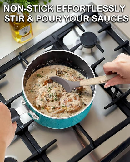 Cook N Home Non Stick Sauce Pan, 1 Quart Saucepan - Image 4