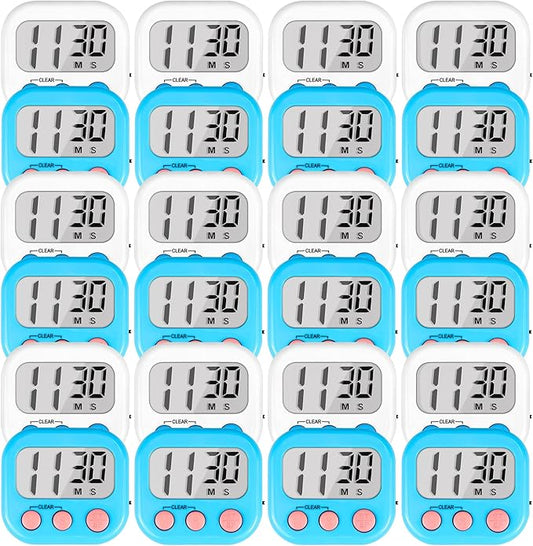 Timer for Kids Teachers Digital Kitchen Timers for Cooking Large Magnetic by AOUCE