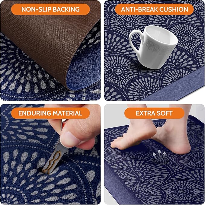 Mattitude 4/5 Inch Kitchen Mat, 20x40in Heavy Duty Ergonomic Comfort Foam - Image 4