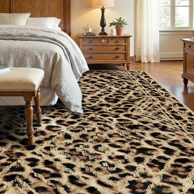 BESTSWEETIE Area Rug 5x7 Rug Machine Washable Non-Slip Low Pile Print Pattern - Image 8