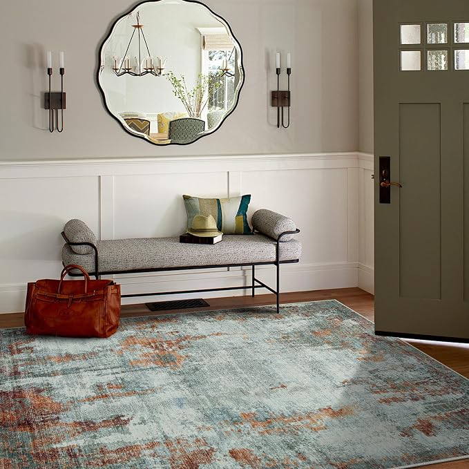 8x10 Area Rugs for Living Room Rug Washable: Modern Large Rug for Dining Room - Image 9