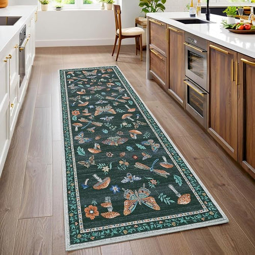 2.5x8 Runner Rug for Hallway Washable Kitchen Rugs Non Slip by ROYHOME