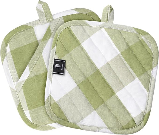 Cotton Pot Holders for Kitchen Heat Resistant Potholder Hot Pads Trivet Coaster by BONTHEE