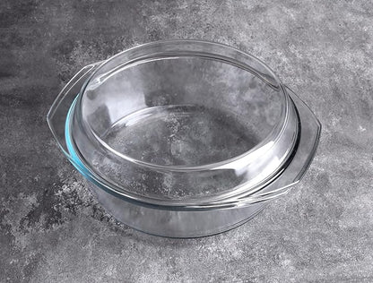 Round Tempered Glass Casserole Dish - Image 7