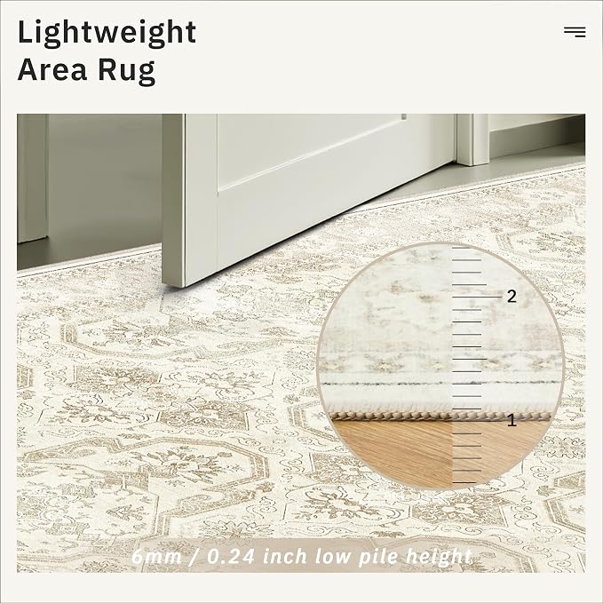 Soalmost Runner Rug 2x10 Washable Non-Slip Hallway Runner Rugs - Image 7