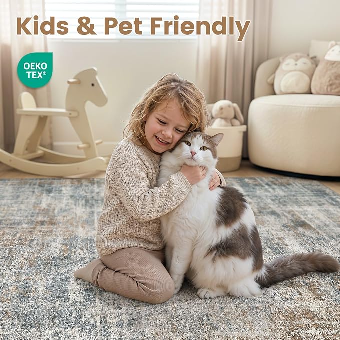 cotiled Washable 6x9 Area Rug for Living Room - Image 4