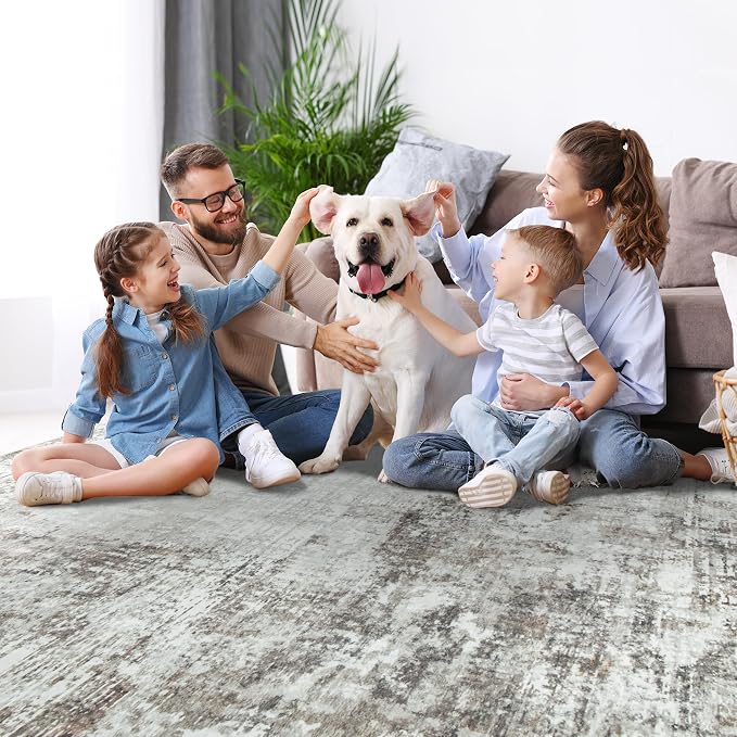 10x14 Area Rugs Large Living Room Rug Washable: Modern Abstract Rug Indoor - Image 6