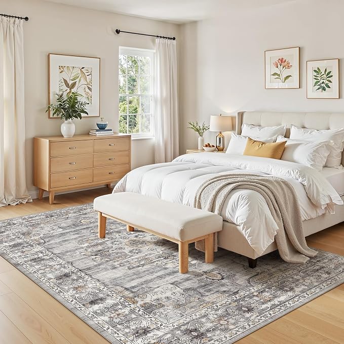 Washable 5x7 Area Rug for Living Room - Image 6