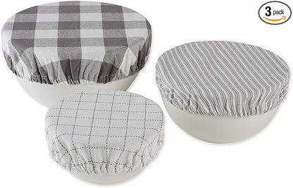 DII Reusable Cloth Bowl Cover Collection Machine Washable, Cotton by DII
