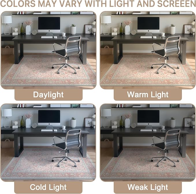 36"x60" Office Chair Mat for Hardwood Tile Floor, Under Desk Carpet Protector - Image 6