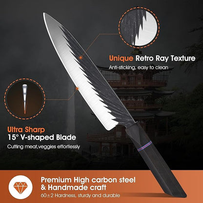 ROCOCO Japanese Chef Santoku Knife - Image 3
