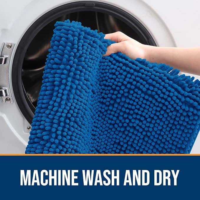 OLANLY Dog Door Mat for Muddy Paws 47x20, Absorbs Moisture and Dirt, Absorbent - Image 5