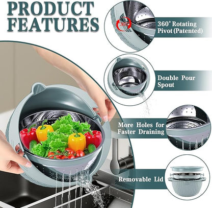 4-1 Colander with Bowl Set - Image 3