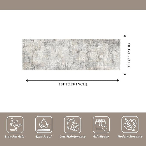 3x10 ft Long Hallway Runner Rug – Non-Slip Washable Kitchen Floor Rug - Image 2