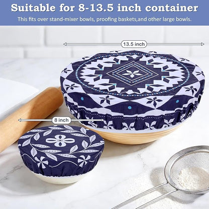 2 Large Reusable Beeswax Bowl Covers - Image 5