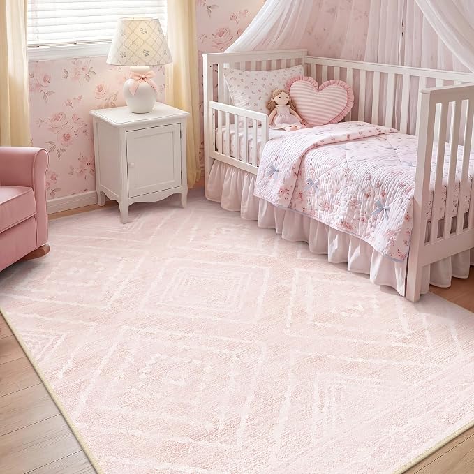 BESTSWEETIE Area Rug 5x7 Rug Machine Washable Non-Slip Low Pile Print Pattern by BESTSWEETIE