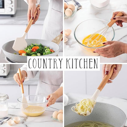 Country Kitchen Non Stick Silicone Utensil Set - Image 4
