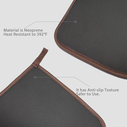 2Pcs Cotton and Neoprene Oven Pads Pot Holders - Image 4