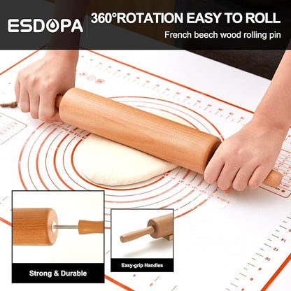Classic Wood Rolling Pin - Image 2
