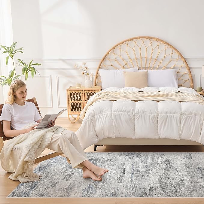 DMOYEST 3x8 Washable Runner Rug, Non Slip Low Pile Carpet Runner - Image 2