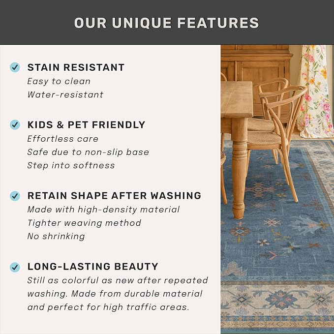 Hazo Haus Boho 9x12 Soft Rugs for Living Room - Image 7
