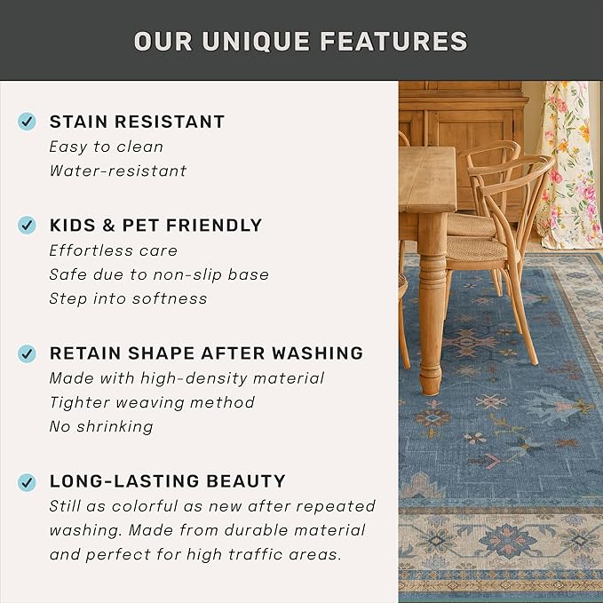 Boho 6x9 Living Room Rugs - Image 7