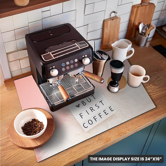 Coffee Mat Super Absorbent – 24" x 16" Dish Drying Mat - Image 6