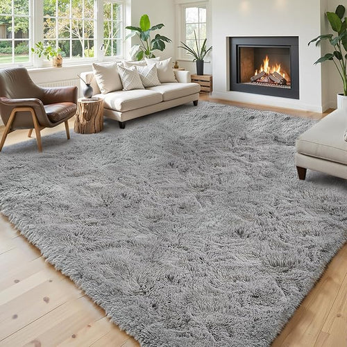 8x10 Area Rugs for Living Room Bedroom Rug, Large Shaggy Soft Plush Furry - Image 2